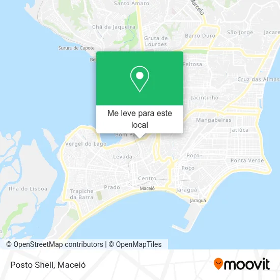Posto Shell mapa
