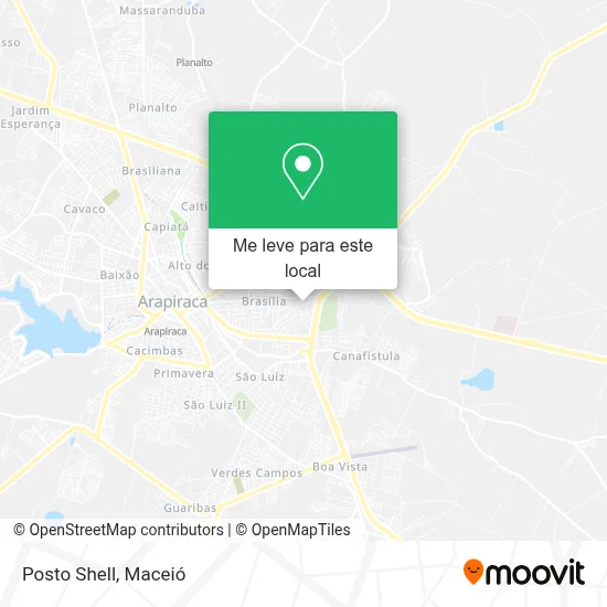 Posto Shell mapa