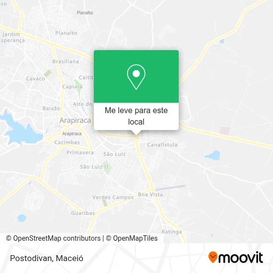Postodivan mapa