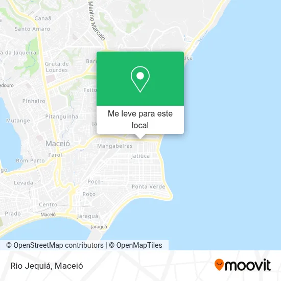 Rio Jequiá mapa