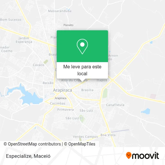 Especialize mapa