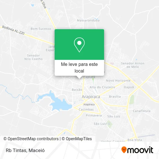 Rb Tintas mapa