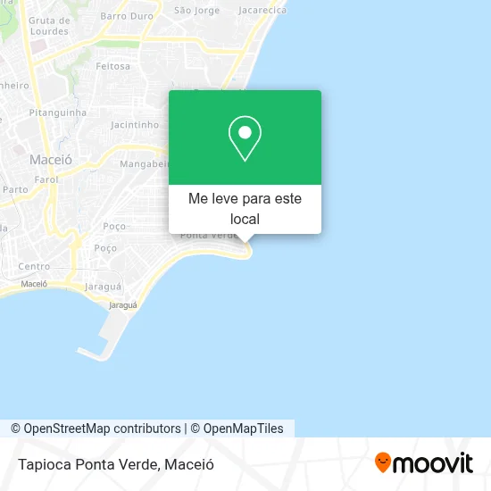 Tapioca Ponta Verde mapa