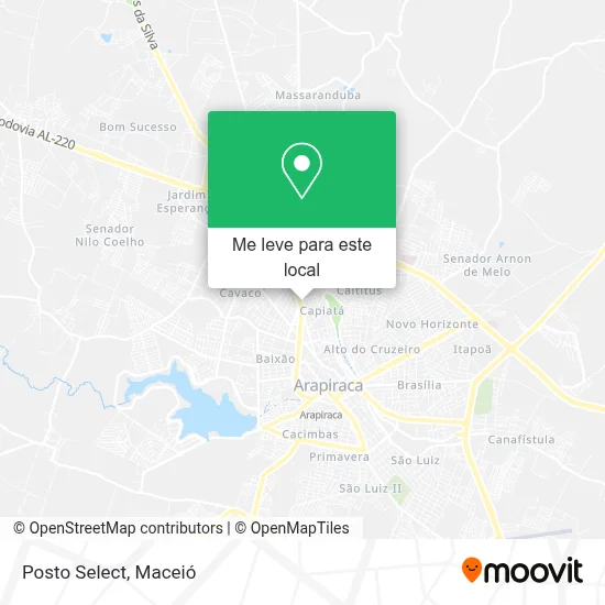 Posto Select mapa