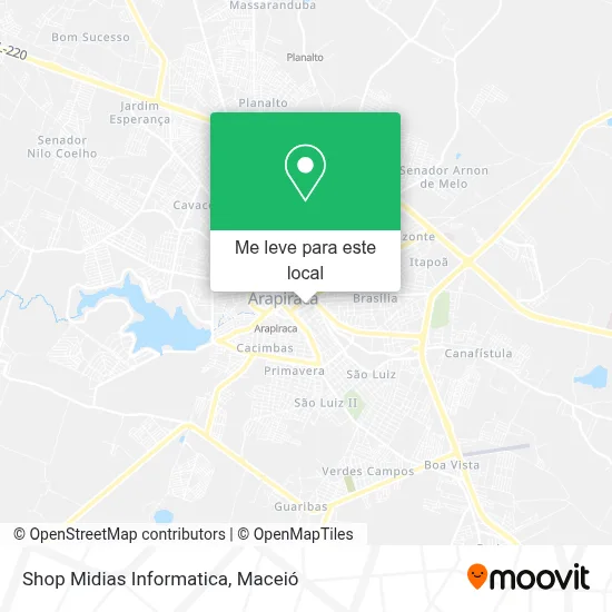 Shop Midias Informatica mapa
