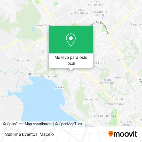 Sublime Eventos mapa