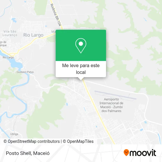 Posto Shell mapa