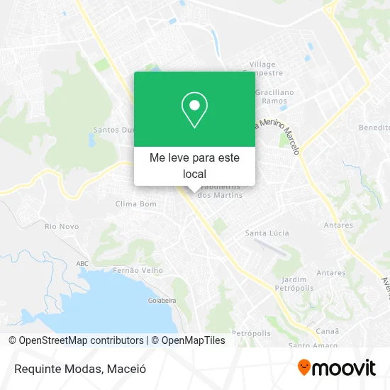 Requinte Modas mapa