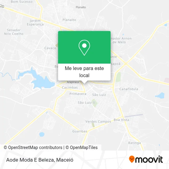 Aode Moda E Beleza mapa