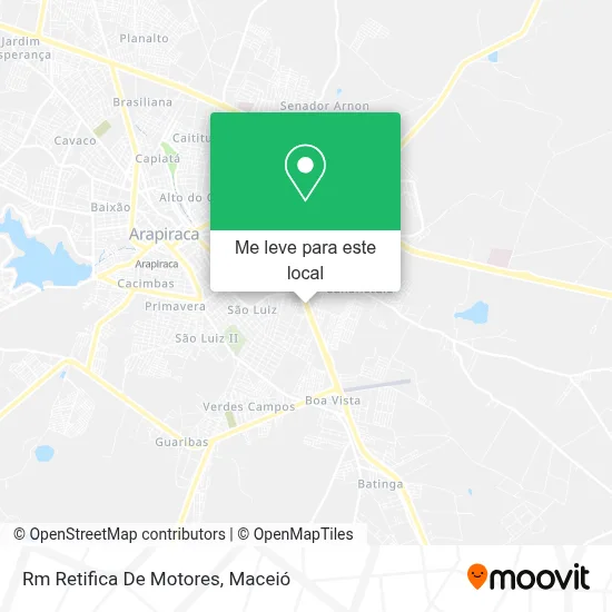 Rm Retifica De Motores mapa