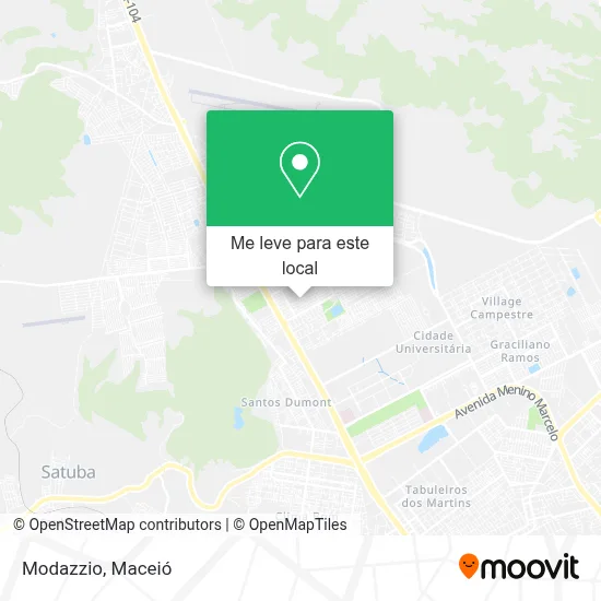 Modazzio mapa