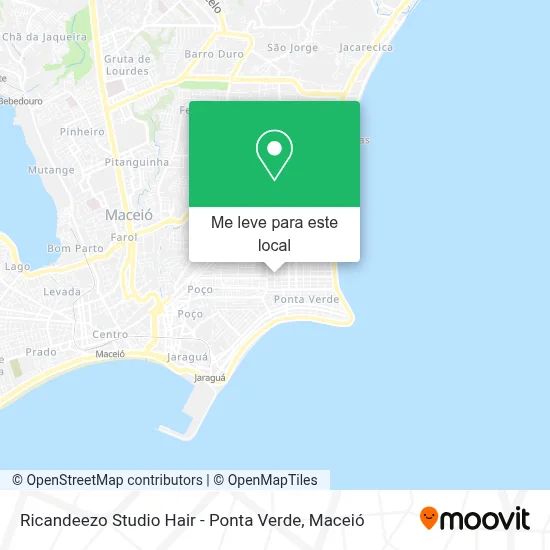 Ricandeezo Studio Hair - Ponta Verde mapa