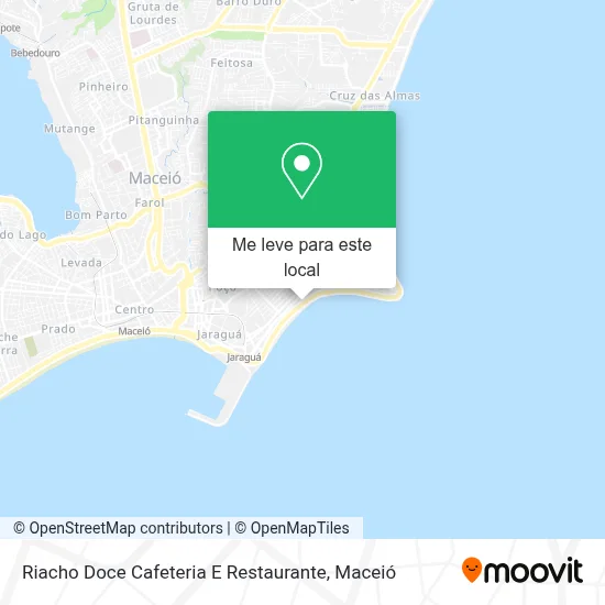 Riacho Doce Cafeteria E Restaurante mapa