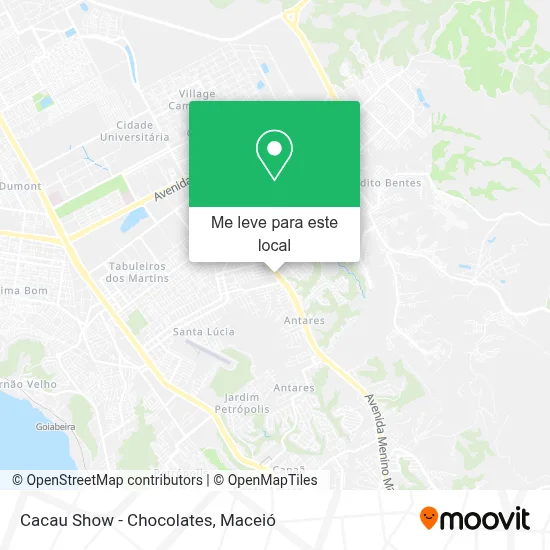 Cacau Show - Chocolates mapa