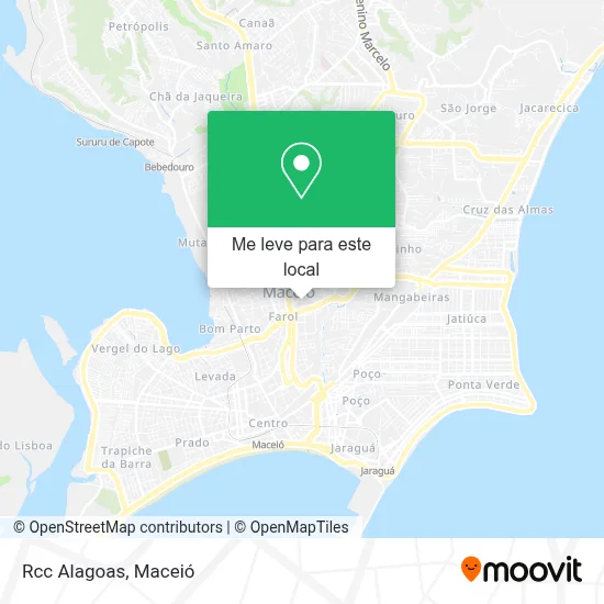 Rcc Alagoas mapa