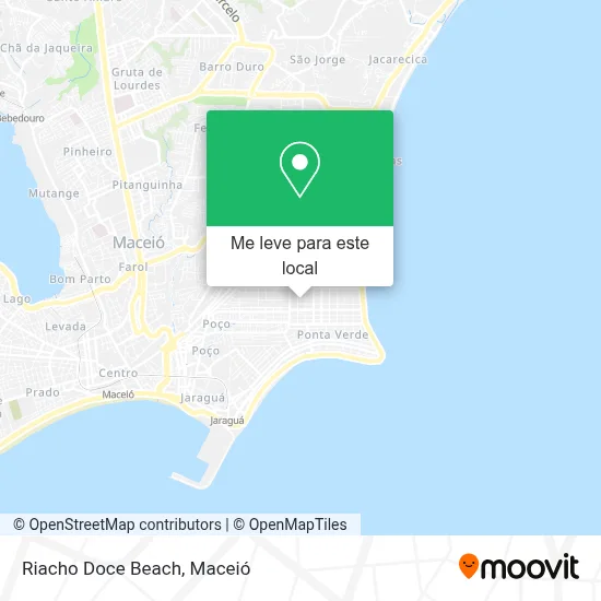 Riacho Doce Beach mapa