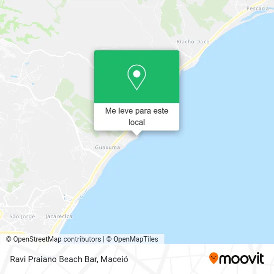Ravi Praiano Beach Bar mapa