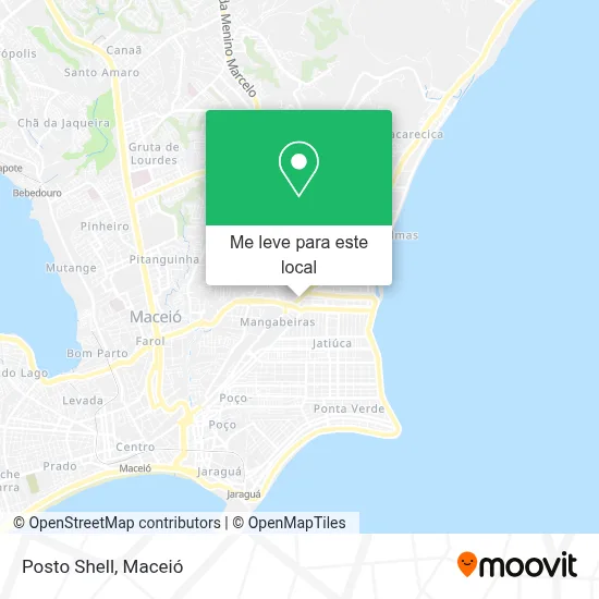 Posto Shell mapa