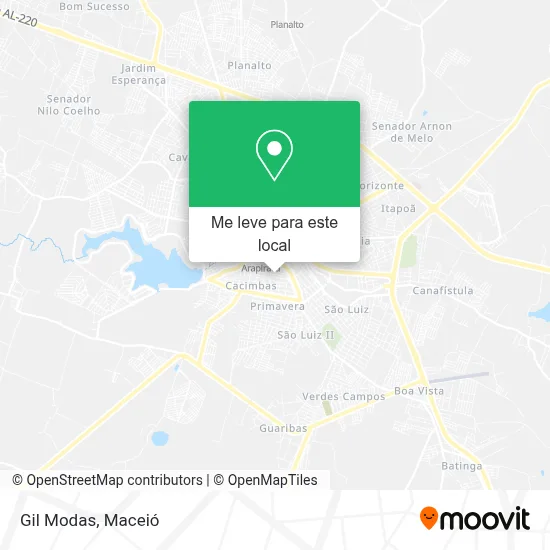 Gil Modas mapa