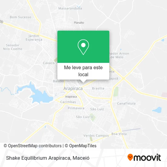 Shake Equilibrium Arapiraca mapa