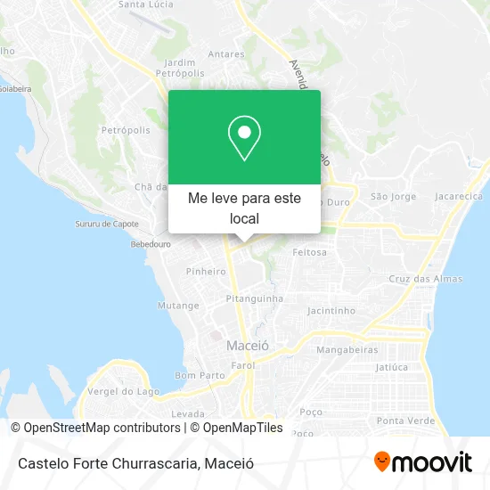Castelo Forte Churrascaria mapa