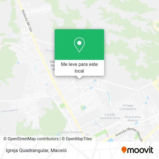 Igreja Quadrangular mapa