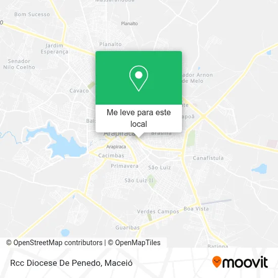 Rcc Diocese De Penedo mapa