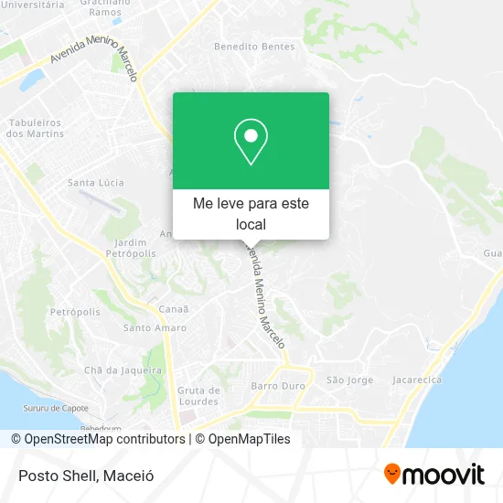 Posto Shell mapa