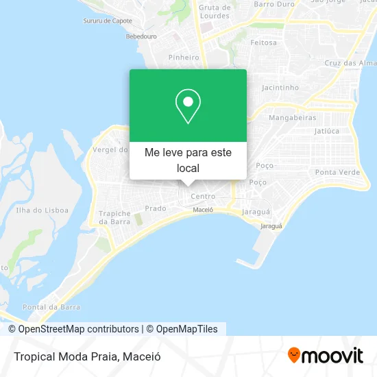 Tropical Moda Praia mapa