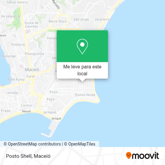 Posto Shell mapa