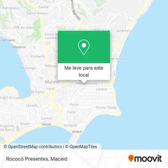 Rococó Presentes mapa