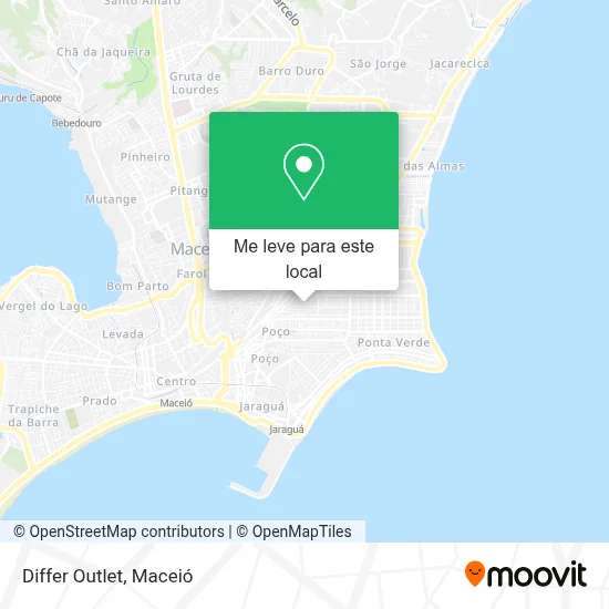 Differ Outlet mapa