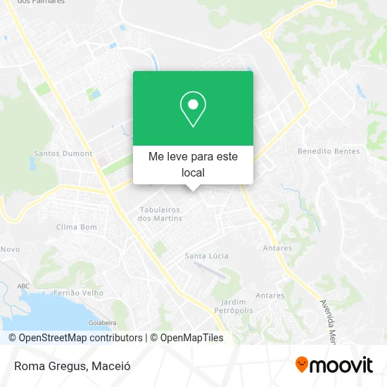 Roma Gregus mapa