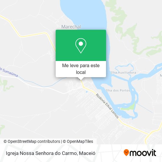 Igreja Nossa Senhora do Carmo mapa