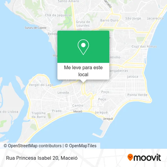 Rua Princesa Isabel 20 mapa