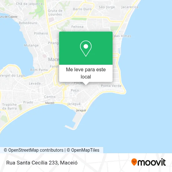 Rua Santa Cecília 233 mapa