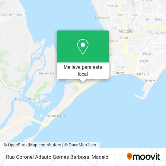 Rua Coronel Adauto Gomes Barbosa mapa