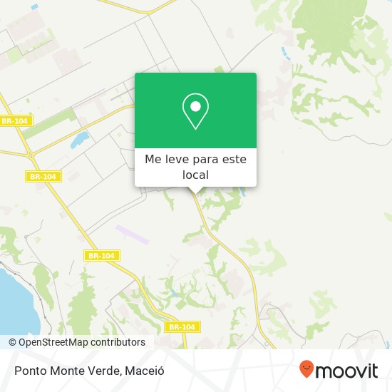 Ponto Monte Verde mapa