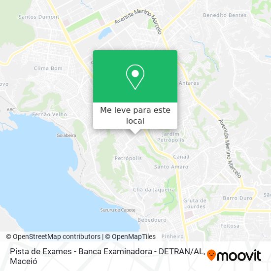 Pista de Exames - Banca Examinadora - DETRAN / AL mapa