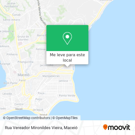 Rua Vereador Mironildes Vieira mapa