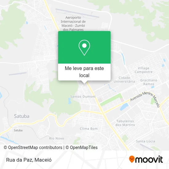 Rua da Paz mapa