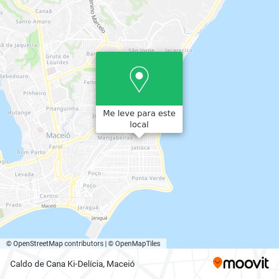 Caldo de Cana Ki-Delícia mapa