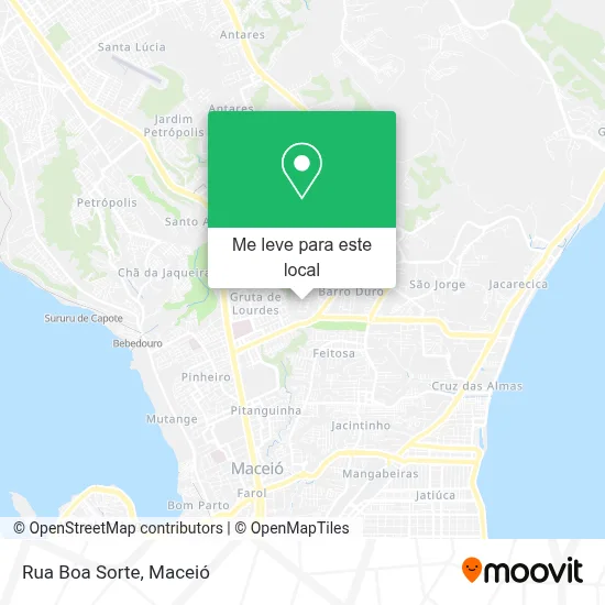 Rua Boa Sorte mapa
