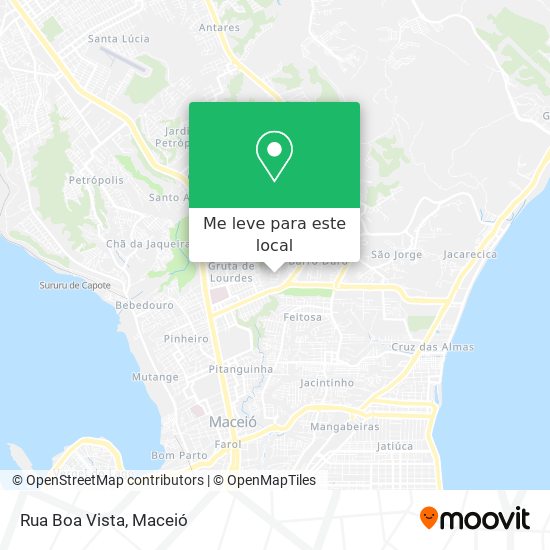 Rua Boa Vista mapa