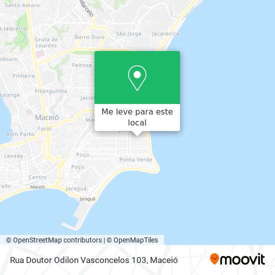 Rua Doutor Odilon Vasconcelos 103 mapa