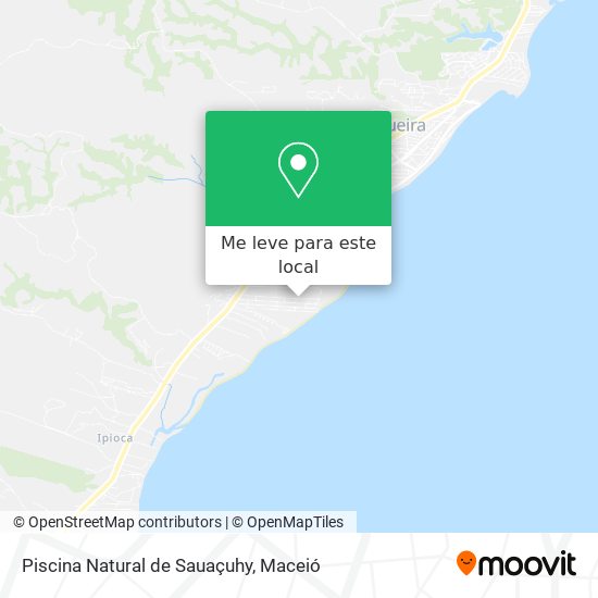 Piscina Natural de Sauaçuhy mapa