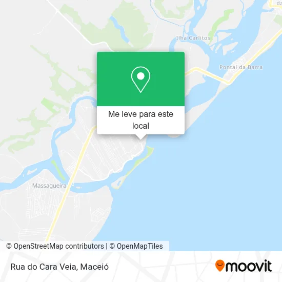 Rua do Cara Veia mapa