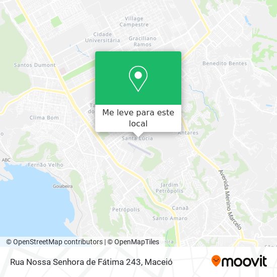 Rua Nossa Senhora de Fátima 243 mapa