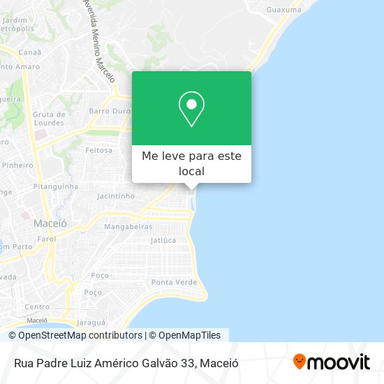 Rua Padre Luiz Américo Galvão 33 mapa