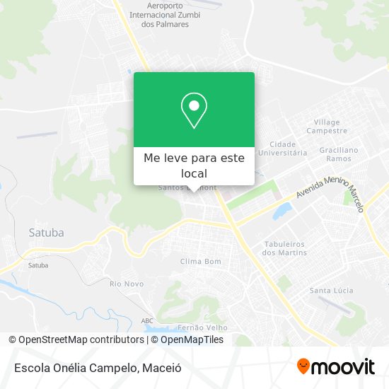 Escola Onélia Campelo mapa